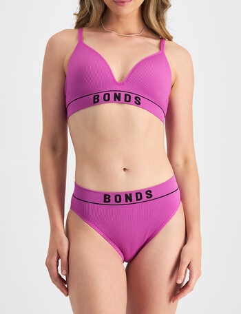 Bonds Retro Rib Wire Free Bra, Sequin, 8-20 product photo