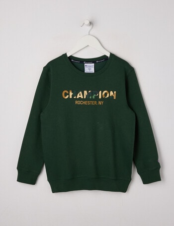 Champion Graphic Camo Sweat, Dark Green product photo