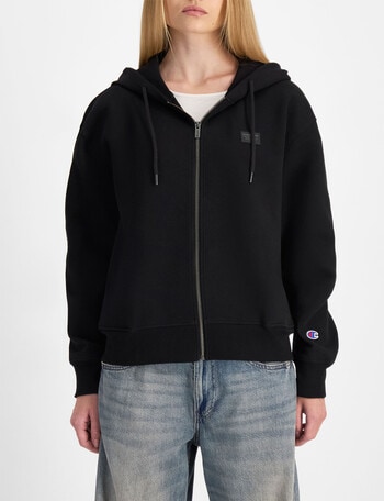 Champion Rochester Base Zip Hoodie, Black product photo