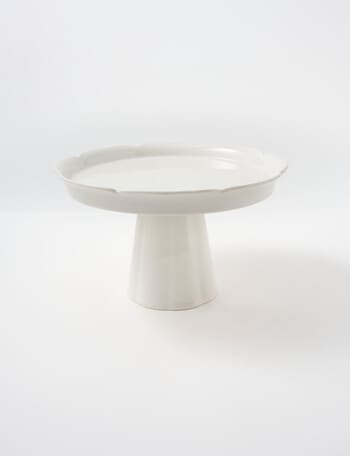 Porto Harper Cake Stand, 26.8cm, White product photo