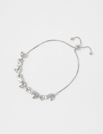 Harlow Crystal Petal Bracelet, Silver Tone product photo