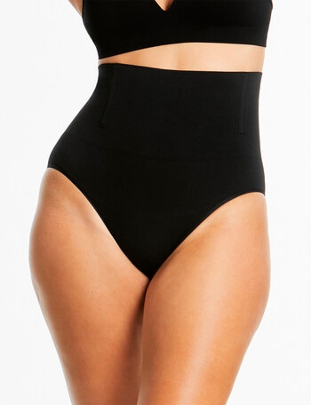 Ambra Soft Fusion Hi Waisted Brief, Black, 8-18 product photo