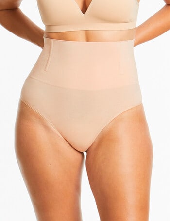Ambra Soft Fusion Hi Waist Gee String Brief, Nude, 8-16 product photo