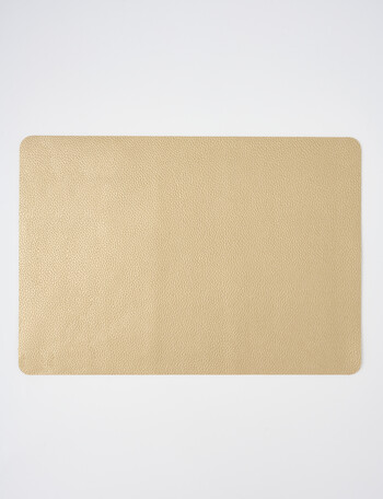 Amy Piper Bella Rectangular Placemat, 43cm, Gold product photo