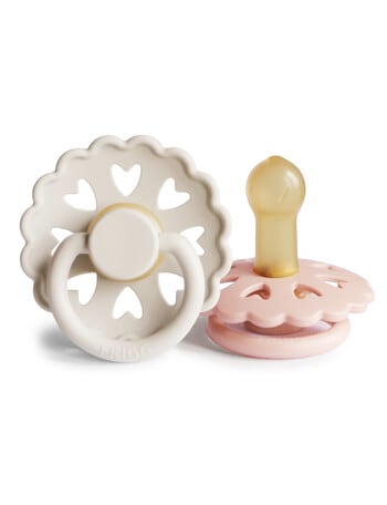 FRIGG Fairy Pacifier, 2-Pack, Cream & Blush, 0-6m product photo