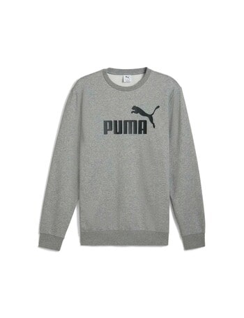 Puma Essential No.1 Logo Crew Sweatshirt, Medium Grey Heather product photo