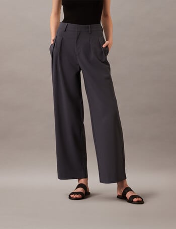 Calvin Klein Tailored Wide Leg Pant, India Ink product photo