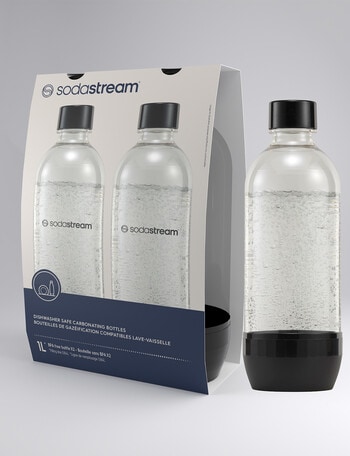 Sodastream 2x 1 litre Carb Bottles, Black product photo