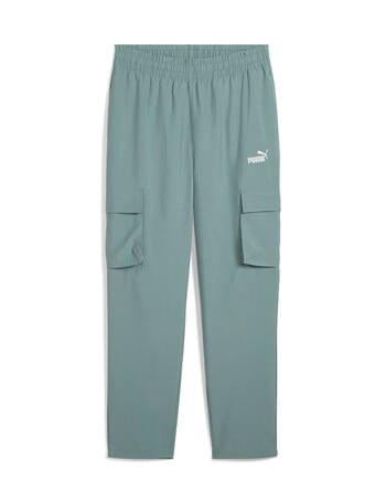 Puma Essential No. 1 Logo Woven Cargo Pants, Green Moon product photo