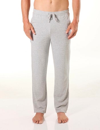 Mitch Dowd Men's Relaxed Cotton French Terry Sleep Pants, Grey Marle product photo