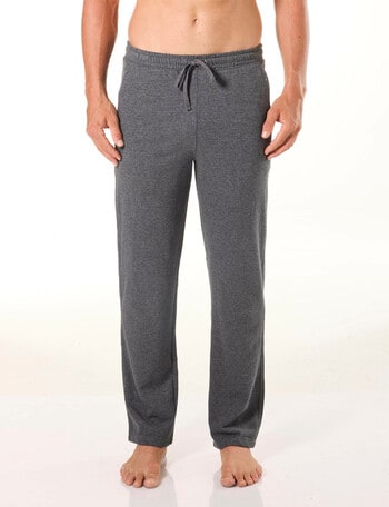 Mitch Dowd Men's Relaxed Cotton French Terry Sleep Pants, Charcoal Marle product photo