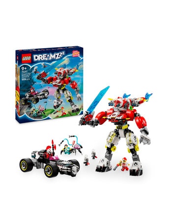 LEGO DREAMZzz Cooper's Tiger Mech & Zero's Hot Rod Car, 71497 product photo