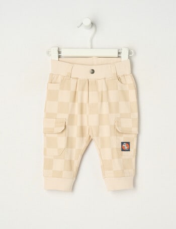 Teeny Weeny Check Chino Pant, Chalk product photo