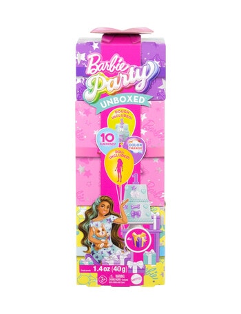 Barbie Party Unboxed Surprise, Assorted product photo