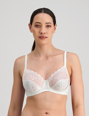 Bendon Yvette Underwire Bra, White, B-DD product photo