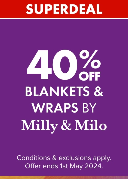 40% OFF Blankets & Wraps by Milly & Milo