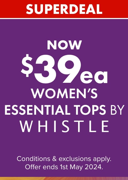 Now $39ea Womens Essential Tops by Whistle