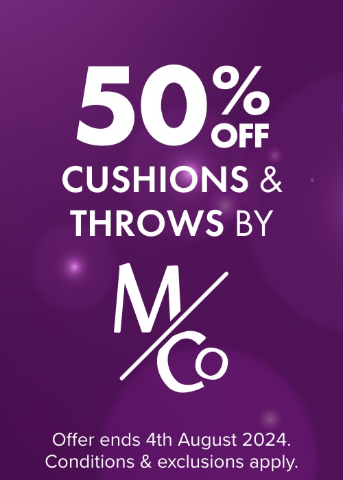 50% OFF Cushions & Throws by M&Co