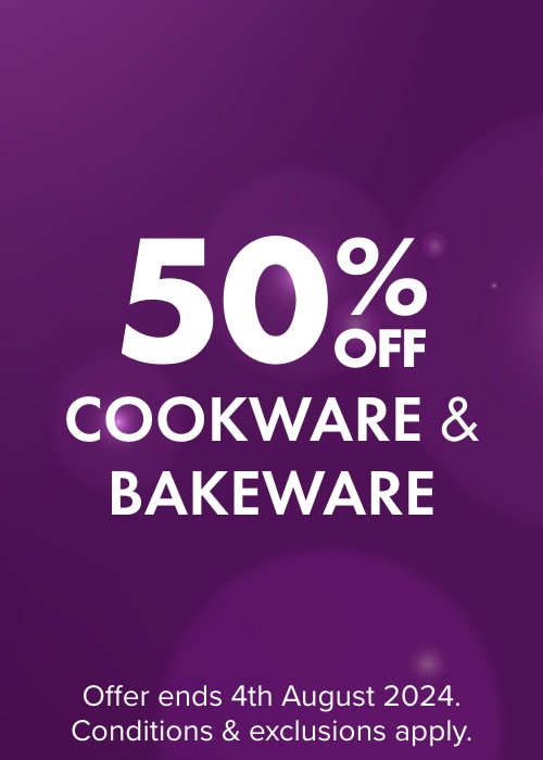 50% OFF Cookware & Bakeware