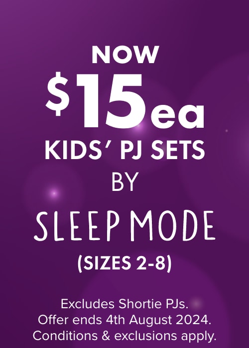 NOW $15ea Pyjama Sets Sleep Mode