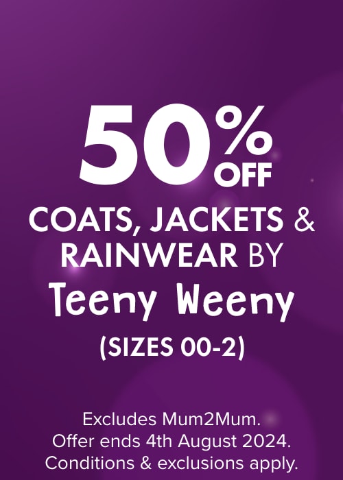 50% OFF Coats, Jackets & Rainwear by Teeny Weeny