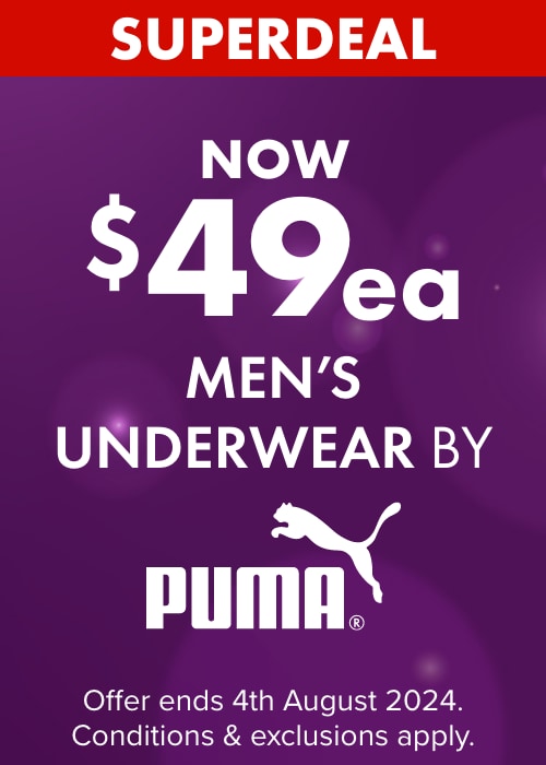 Now $49ea Men's Underwear by Puma
