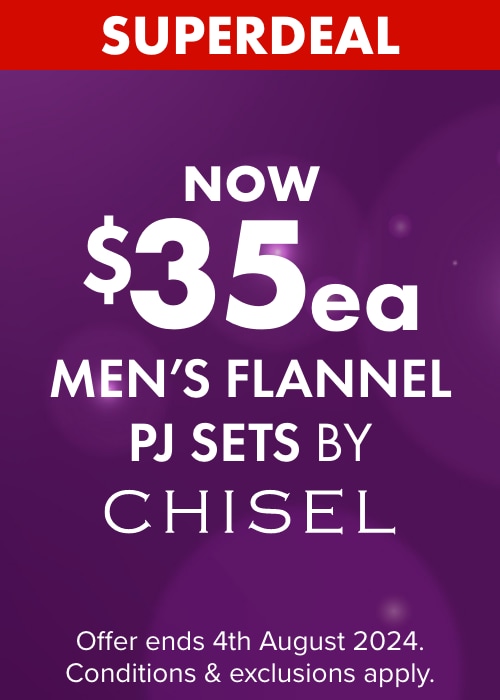 NOW $35ea Men's Flannel PJ Sets by Chisel