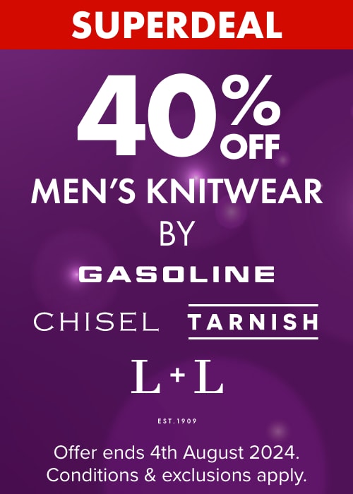 40% OFF Men's Knitwear by Gasoline, Tarnish, L+L and Chisel