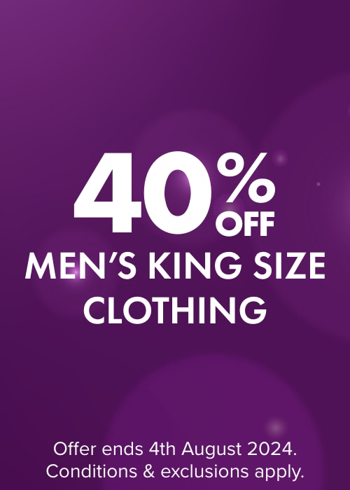 40% OFF Men's Clothing by King Size