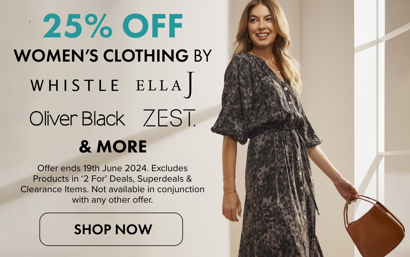 25% OFF Women's Clothing by Whistle, Ella J, Zest, Oliver Black & more