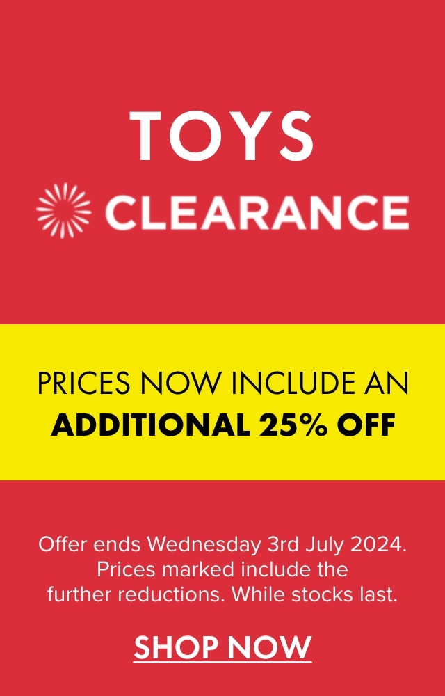 Toys Clearance Take a Further 25% OFF