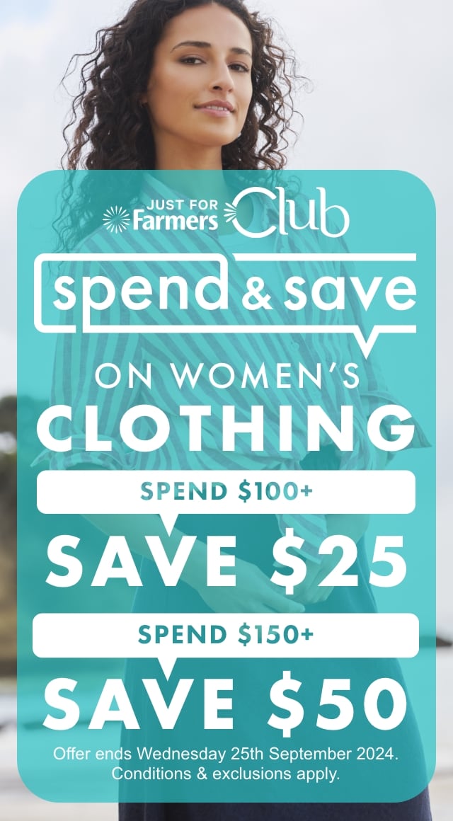 SPEND & SAVE on women’s clothing